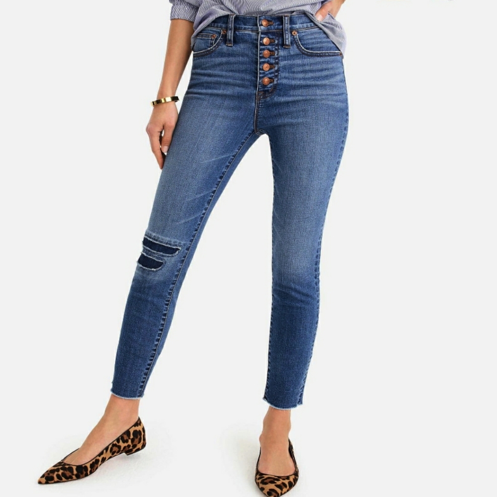 J.Crew 10" High Rise Toothpick Skinny Jean's 35